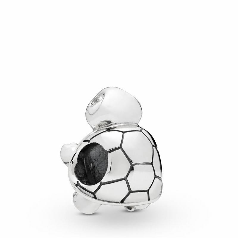 Pandora Australia Bright-Eyed Turtle Charm - Sterling Silver | RFSHVC901